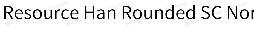 Resource Han Rounded SC Normal字体转换